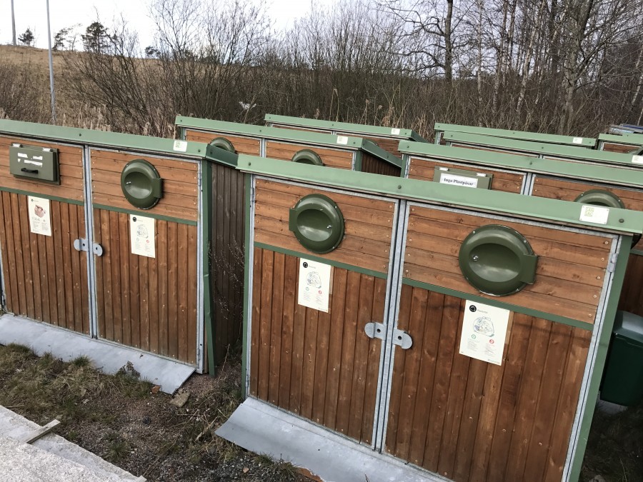 7st Avfallshus / Miljöhus / Kärlskåp