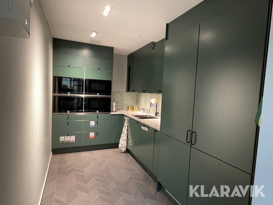 Pentry  med kyl, frys, diskmaskin och mikrovågsugnar