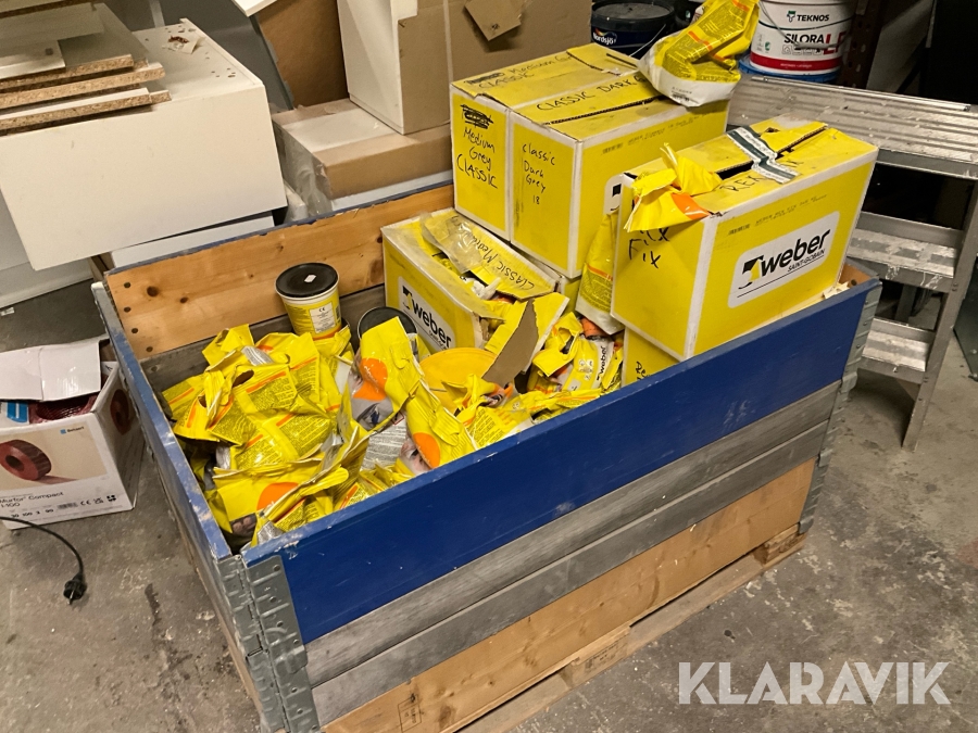 Badrumsmaterial Weber