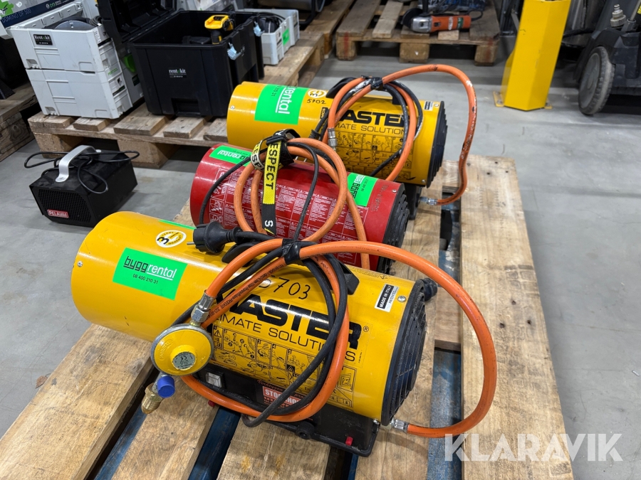 Gasolvärmare 3 st Dantherm DLP17M