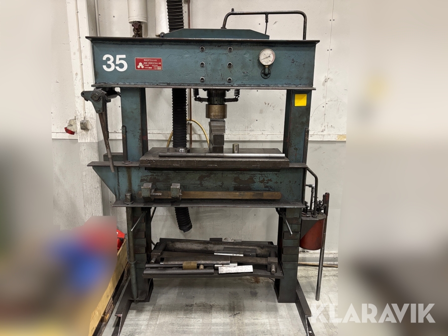 Hydraulisk verkstadspress Backtemans VPH100