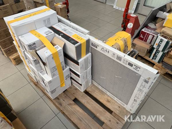 Pall med diverse kakel/klinkers