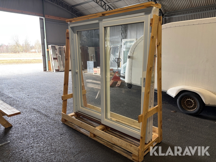 Skjutparti Elitfönster ASP2 - Trä/Alu Vit/Vit