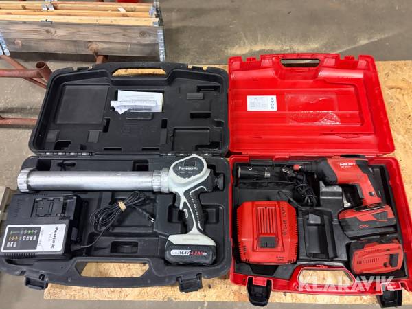 Skruvdragare 1 st, Fogpistol 1 st Hilti / Panasonic SD 5000-A22 / EY 3641LS1S