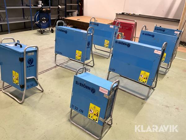 Elcentraler 8st El-björn, Byggström