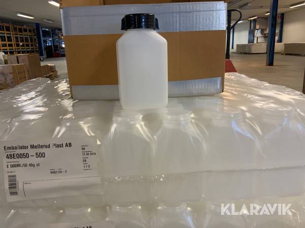 Plastflaskor med lock Mellerud plast 270 st