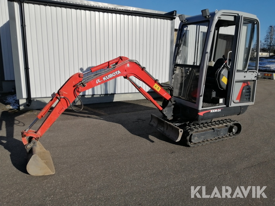 Minigrävare Kubota KX36-2X