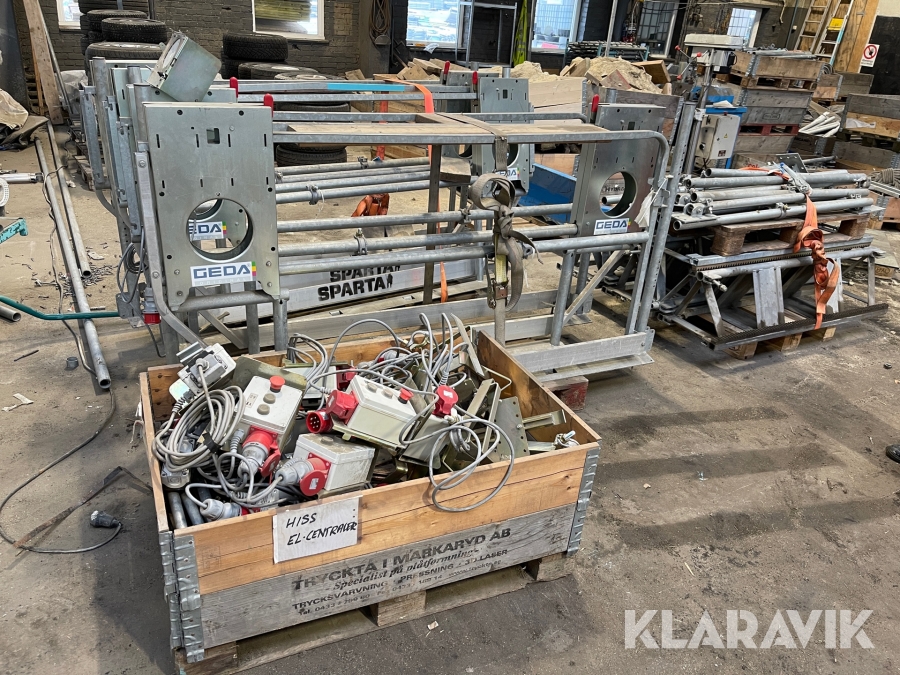 Utrustning för bygghiss Geda 500 Z/ZP SL