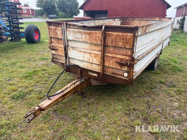 Traktorvagn med tipp Weckman M/4