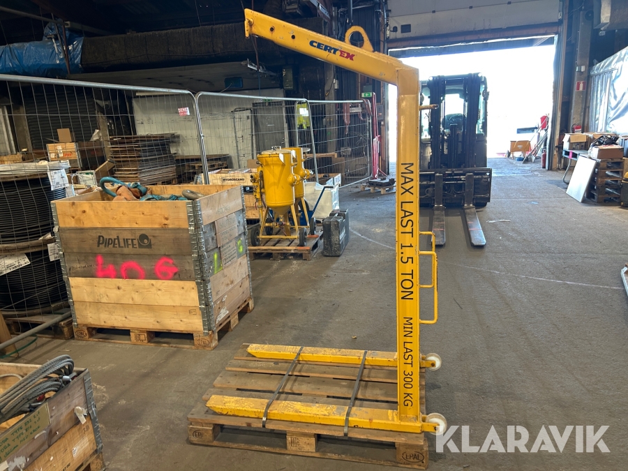 Pallyftare för kran Certex 6022 1,5 ton