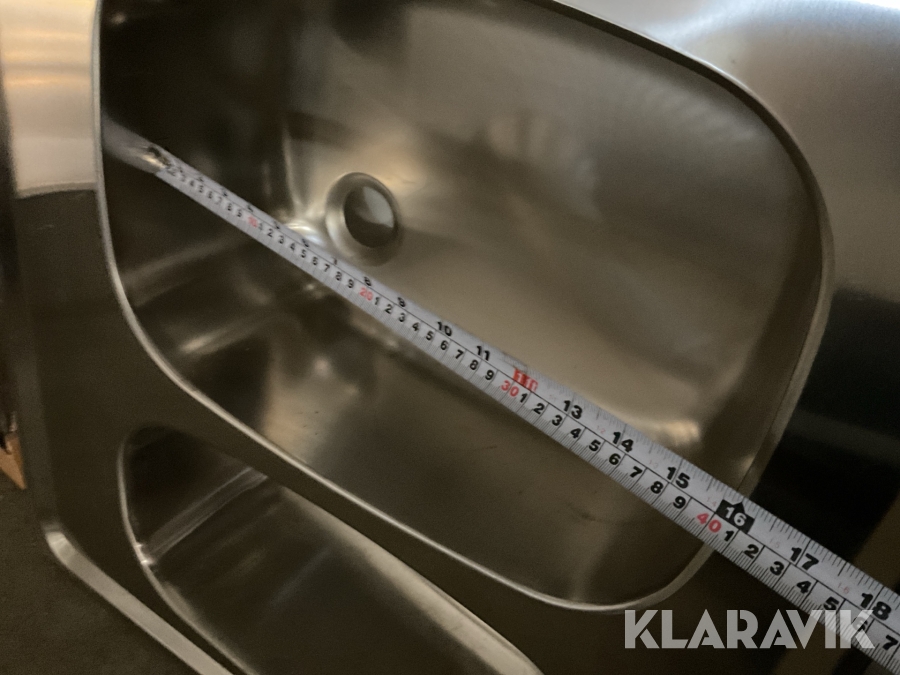 Diskbänk Ramnäs blank 1,0m, hodjup 160mm