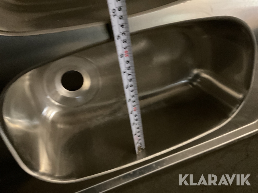 Diskbänk Ramnäs blank 1,0m, hodjup 160mm