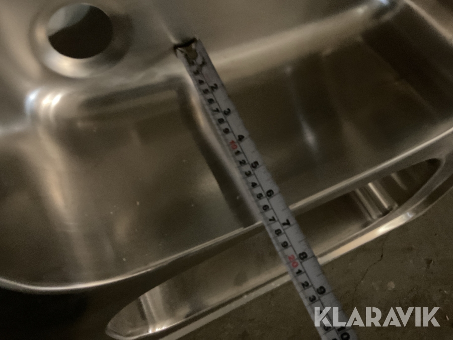 Diskbänk Ramnäs blank 1,0m, hodjup 160mm