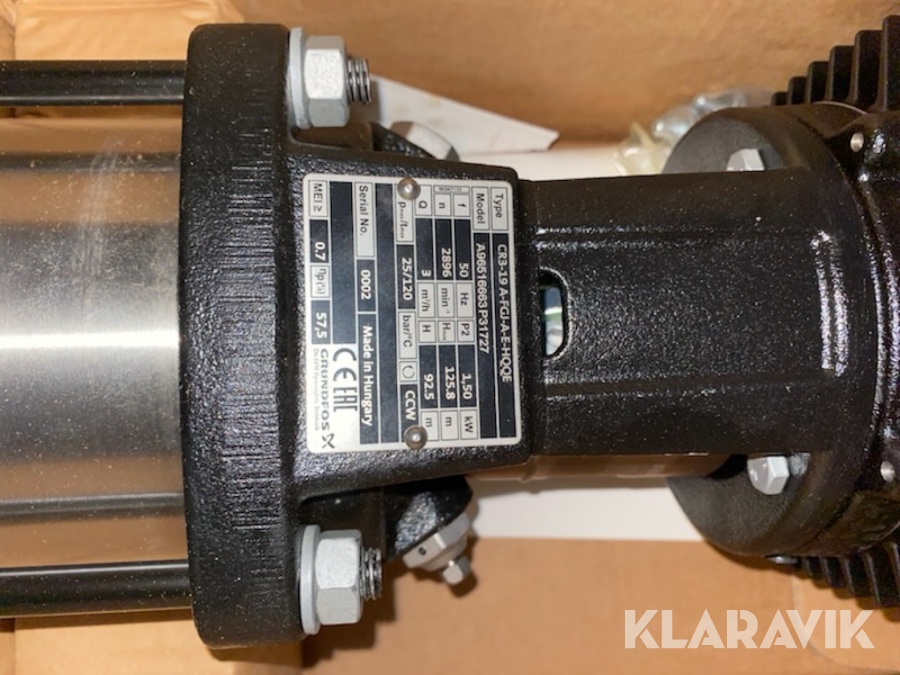 Centrifugal vattenpump Grundfoss A96516663P31727