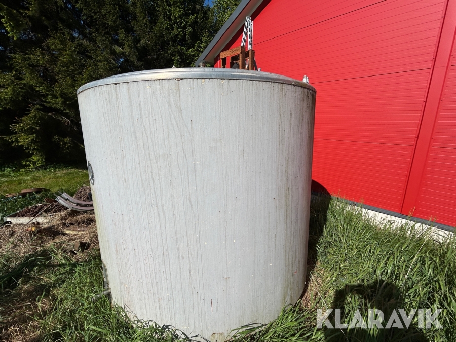 Rostfri isolerad tank