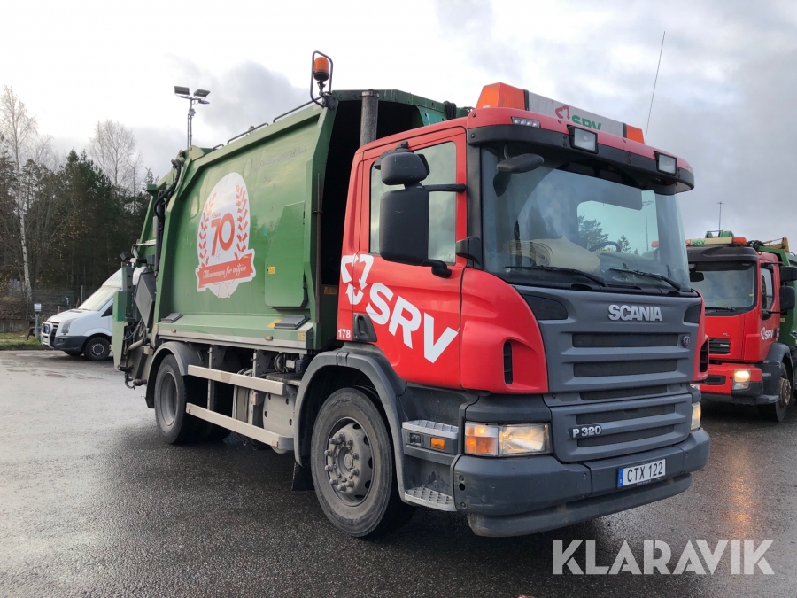 Sopbil baklastare Scania P320 med Norba aggregat