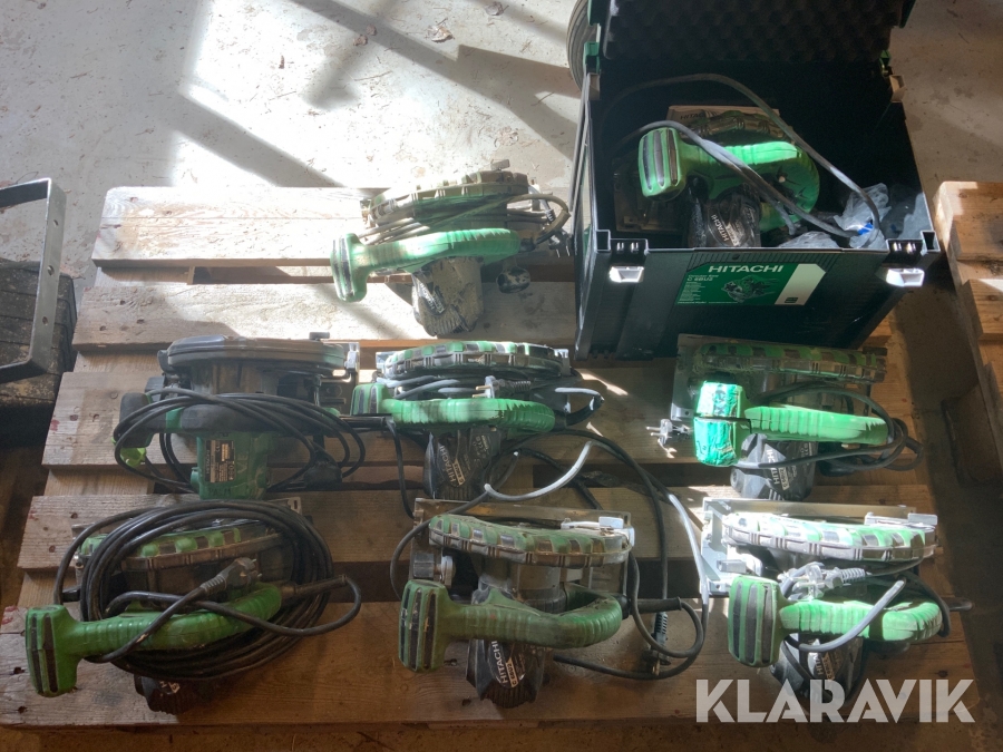 Cirkelsågar Hitachi C 6BU2 och C6BU3 8 st