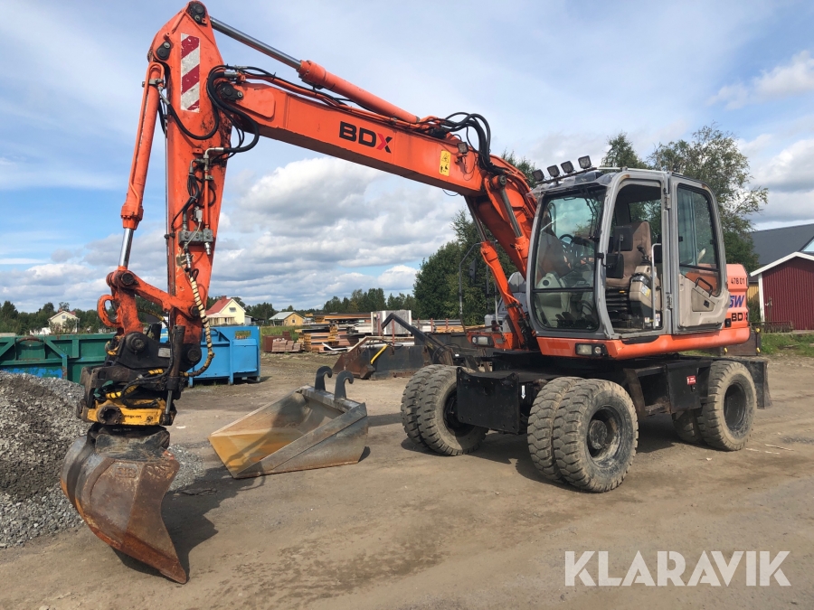 Hjulgrävmaskin Fiat Kobelco E145W med tiltrotator 