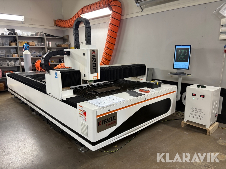 Fiberlaser Kiroc Laser ZK3015 med tillbehör