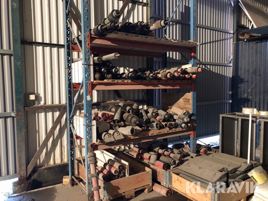 Parti med bärrullar och underrullar