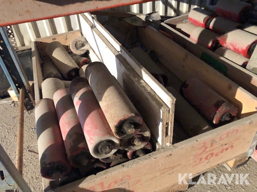 Parti med bärrullar och underrullar