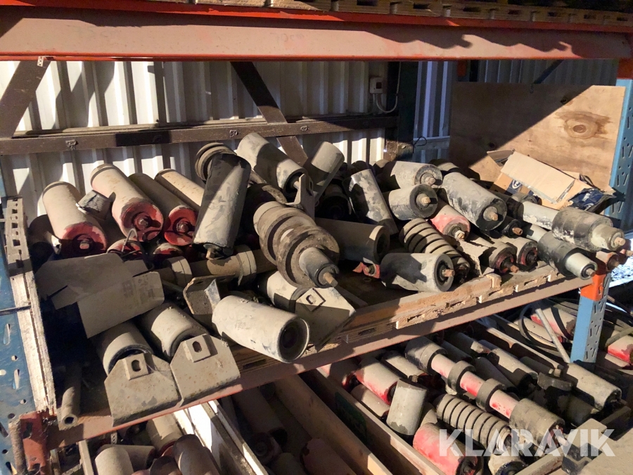 Parti med bärrullar och underrullar