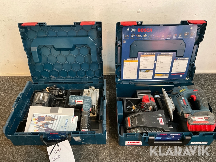 Sticksåg och cirkelsåg Bosch GST 18V-LI B / GKS 12V-26