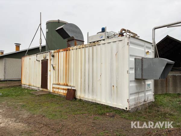 Teknikcontainer för gasanläggning