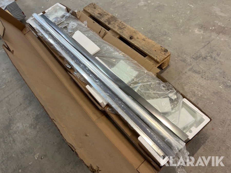 Duschvägg Ahlsell Imber II vikbar 80x195 1st