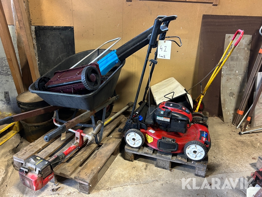 Trädgårdsmaskiner 6 st