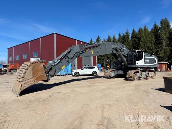 Grävmaskin 75ton Liebherr R966 HD med 4,5m3 tandskopa