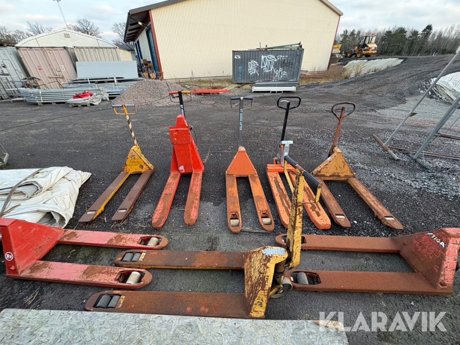 Parti handtruckar 8st