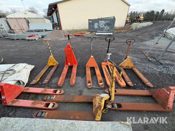 Parti handtruckar 8st