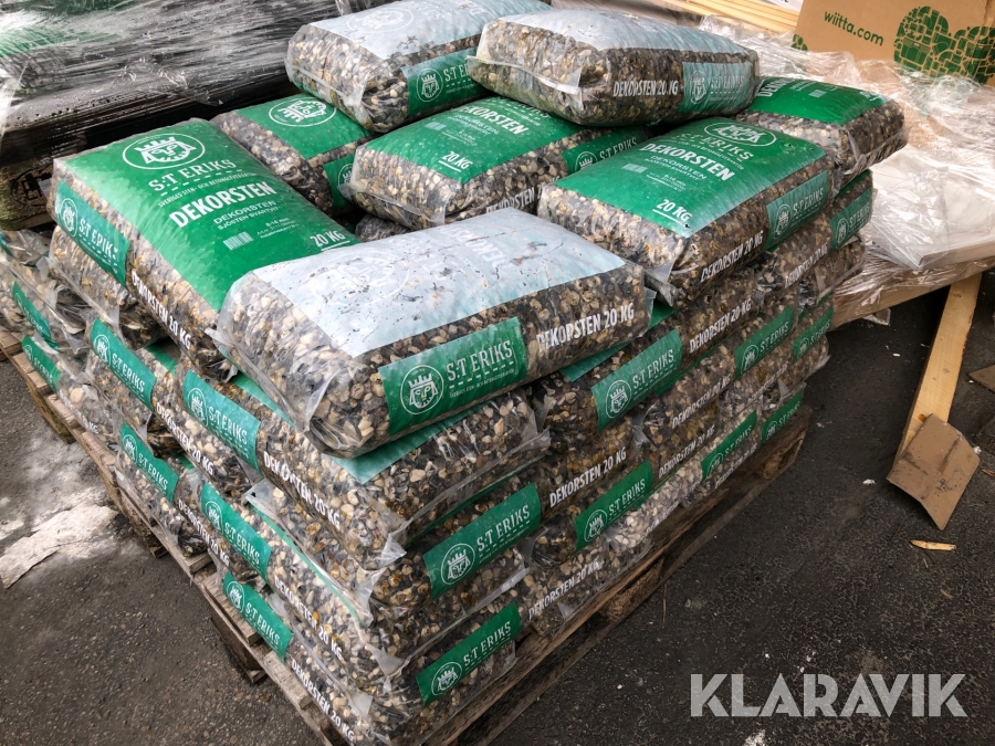 Dekorsten S:T Eriks Sjösten svartvit 8-16 mm