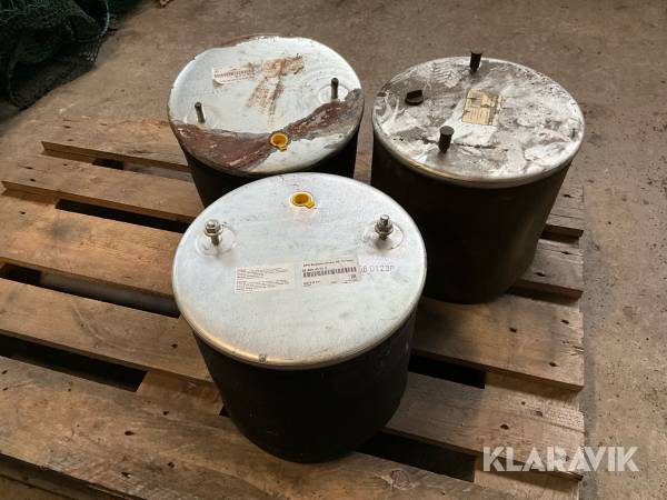 Luftbälgar 3 st till Jyki-släp