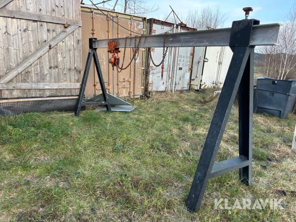 Travers / lyftbock Jerneviken LB153 med telfer 1,5 ton