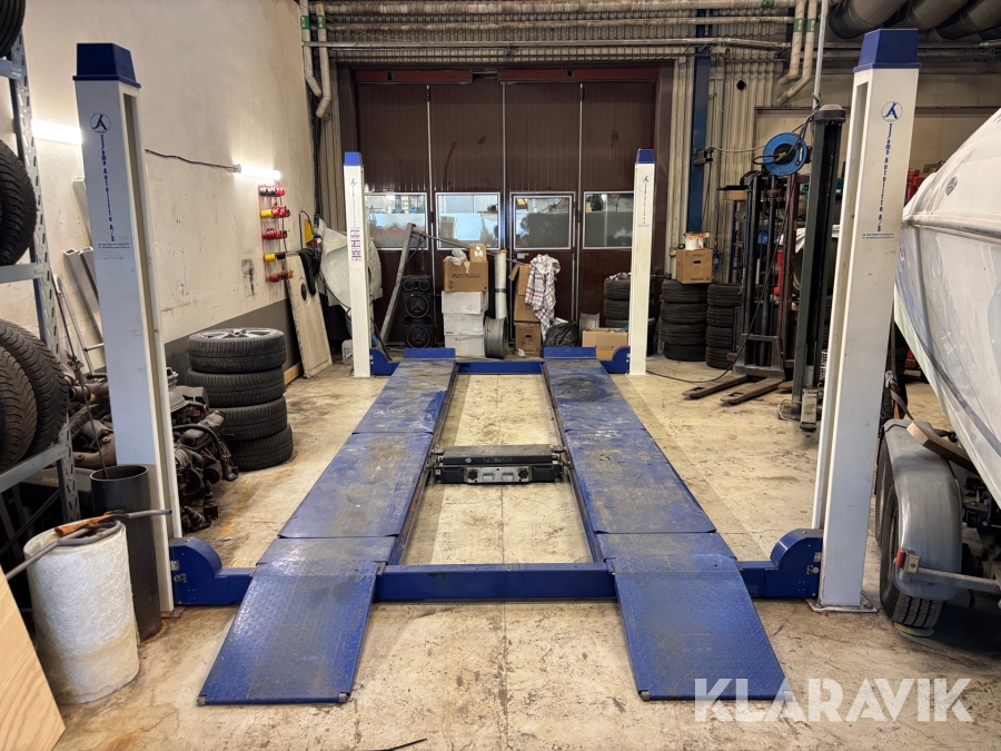 Fyrpelarlyft Jema Autolifte A/S JA5500F med frihjulslyft