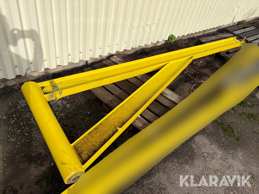 Pelarsvängkran 4m/500kg med lyftmotor