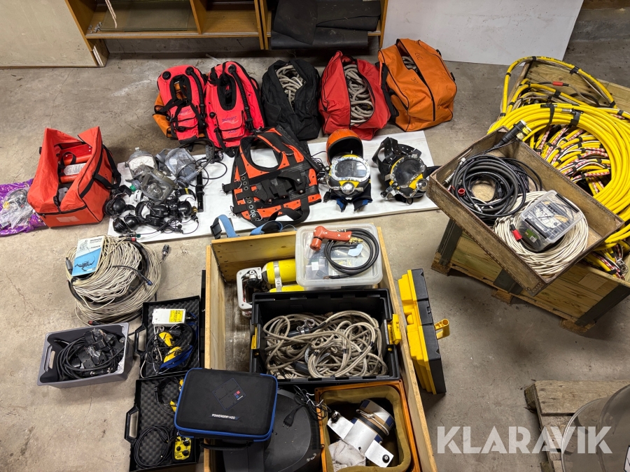 Paket med Yrkesdykutrustning