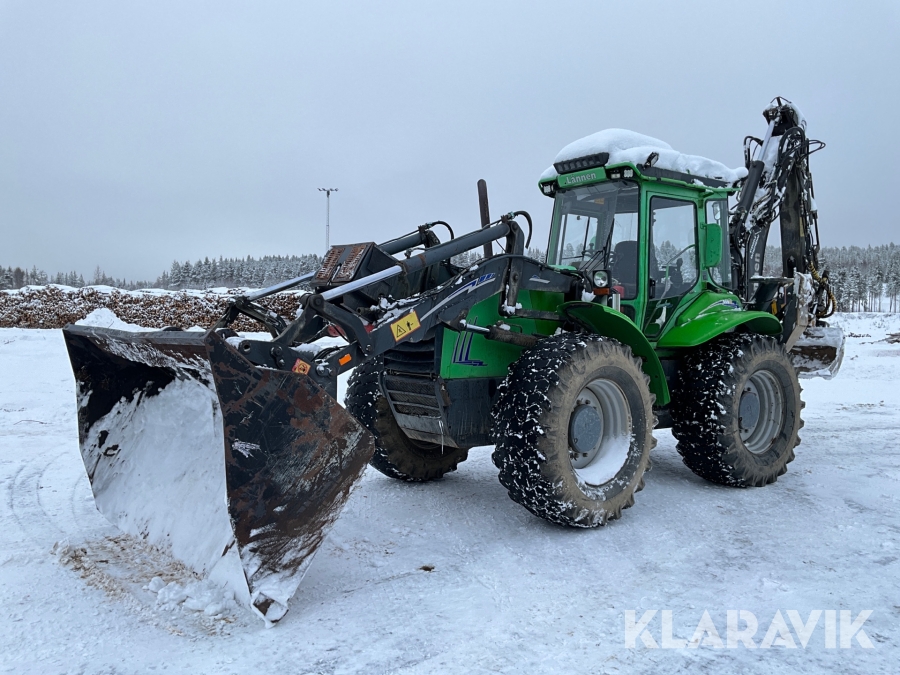 Grävlastare Lännen 860C med flera redskap