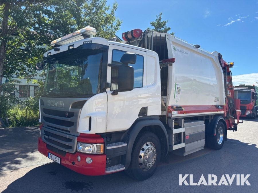 Sopbil Scania P340 Gasbil 4x2 Norba 14m³