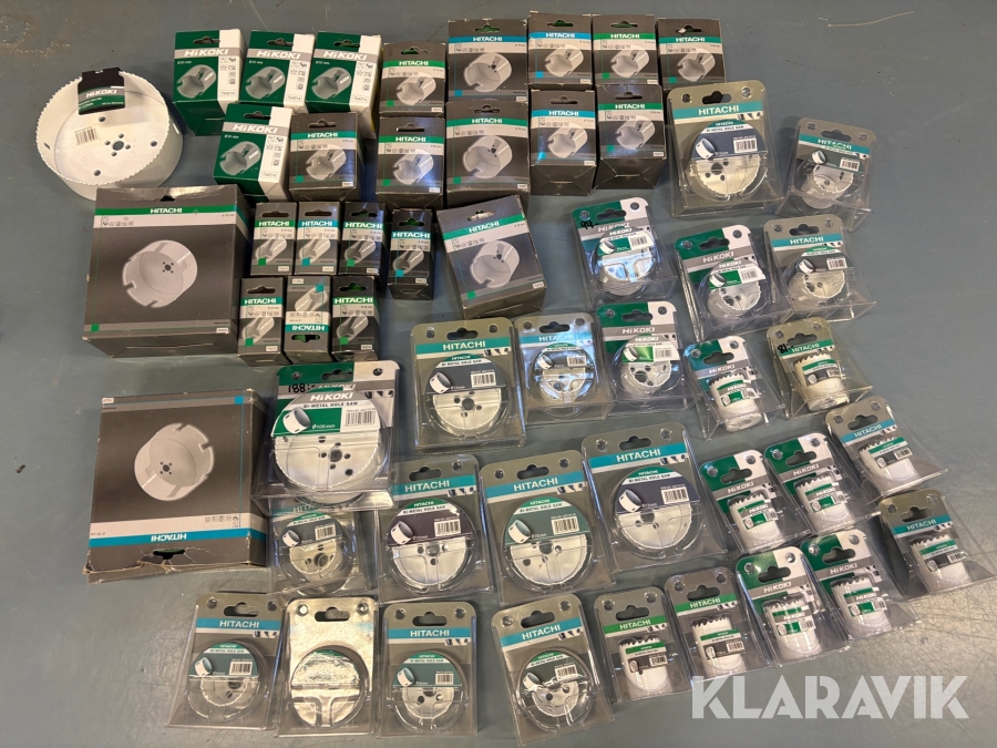 Parti med diverse hålsågar