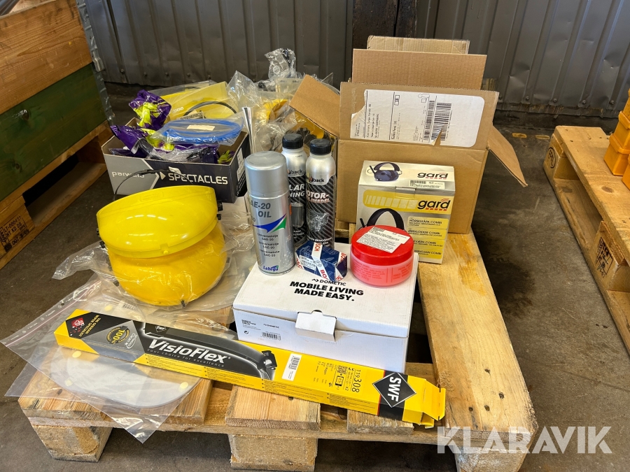 Backkamera, Skyddsglasögon, kylartätning, motorsköljmedel, olja Lahega