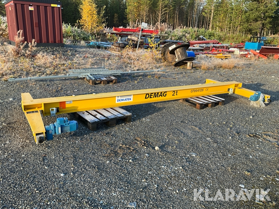 Åkbana Demag med telfer motordriven