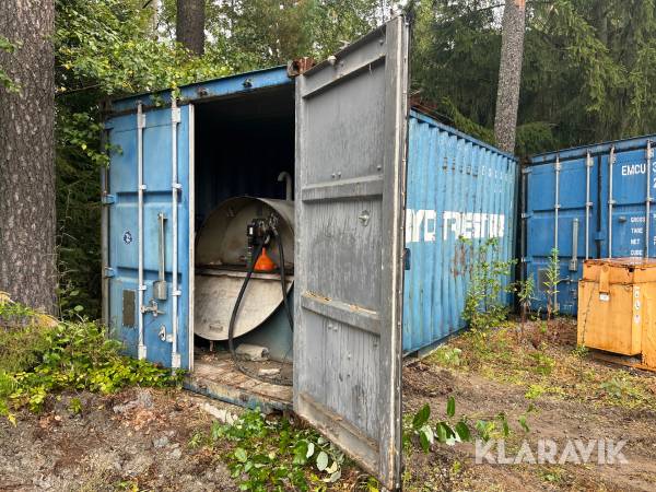 Container med dieseltank