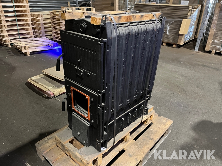 Kombinerad pellets och vedpanna Tellus