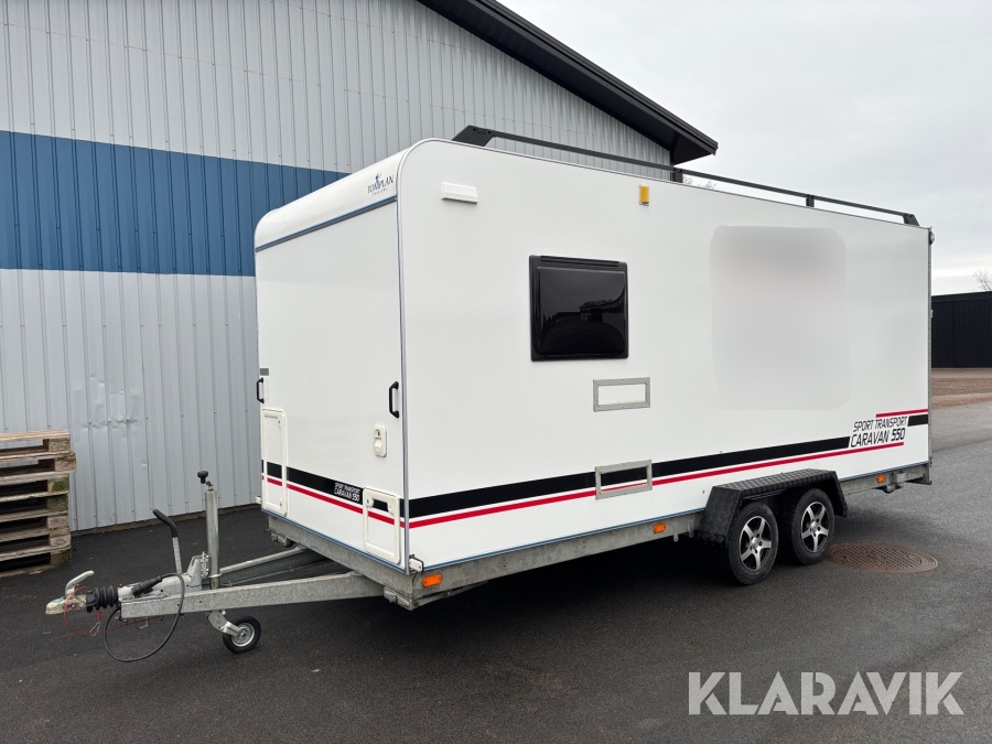 Arbetsvagn med bodel Tomplan Sport Transport Caravan 550