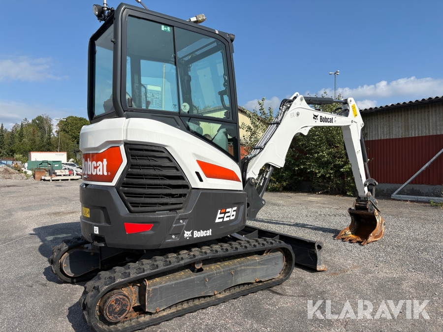 Grävmaskin Bobcat E26 med skopa