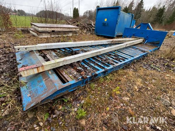 Maskinflak på lastväxlaram