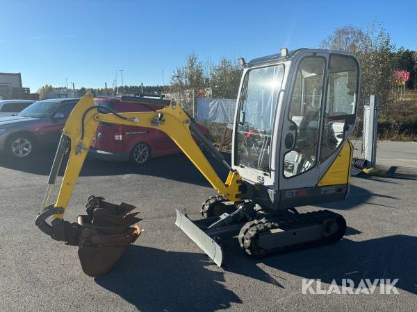 Grävmaskin Wacker Neuson ET16 med redskap